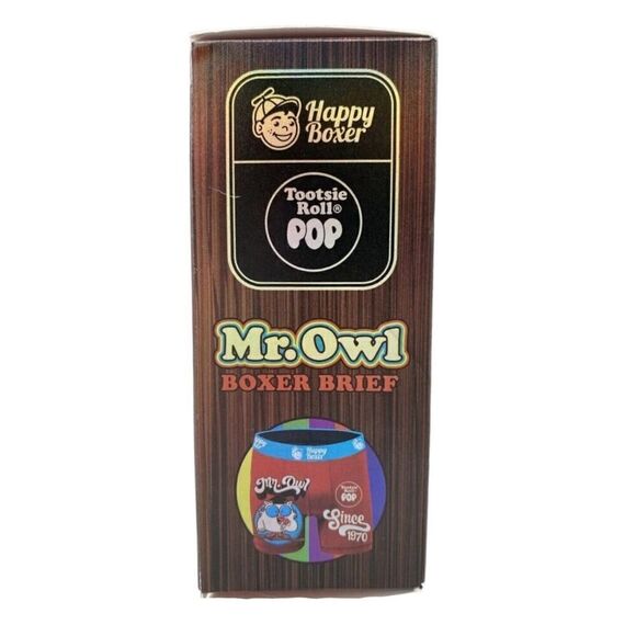 Happy Boxer MR OWL Tootsie Roll Pop Men Boxer Briefs Novelty TV Box Size XL - Picture 6 of 7